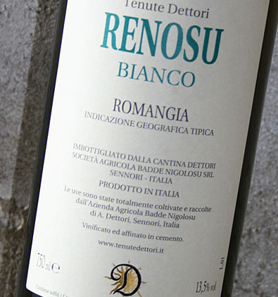 Romangia igt Renosu Bianco - Tenute Dettori - vinoirshop