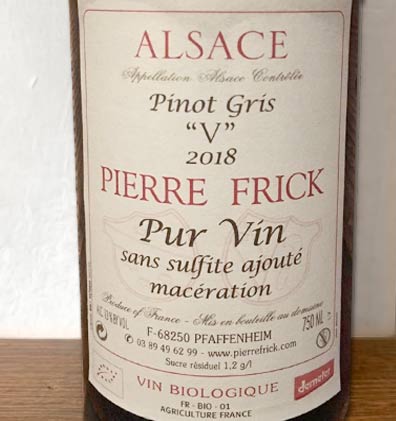 Pinot Gris Maceration - Pierre Frick - Vinoir Shop