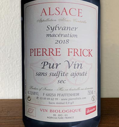 Sylvaner Maceration - Pierre Frick - Vinoir Shop