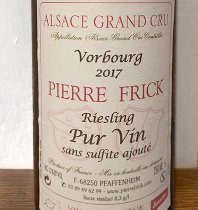 Riesling Grand Cru Vorbourg - Pierre Frick