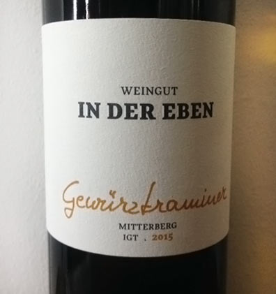 Gewurtztraminer - Weingut In Der Eben