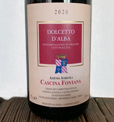 Dolcetto d'Alba - Cascina Fontana - Vinoir Shop