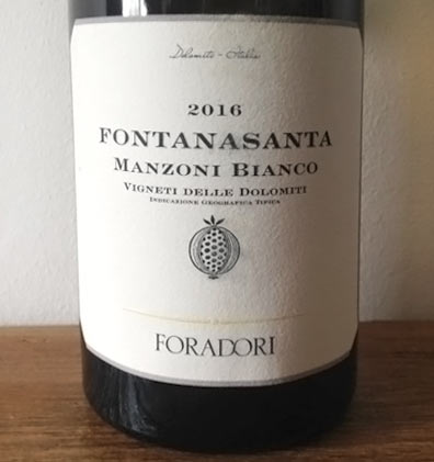 Fontanasanta Manzoni Bianco - Foradori