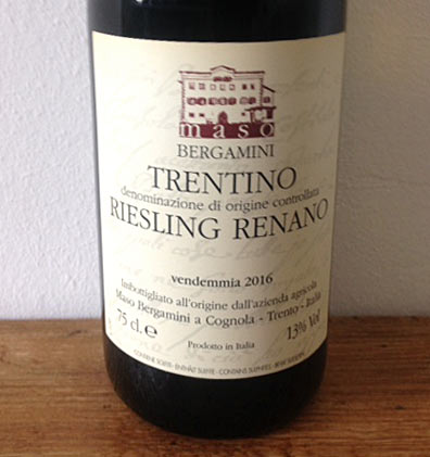 Riesling Renano - Maso Bergamini - vinoirshop