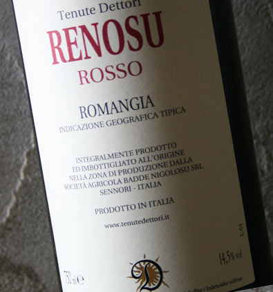 Romangia igt Renosu Rosso - Tenute Dettori - vinoirshop