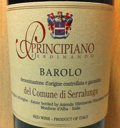 Barolo docg Serralunga - Principiano - vinoirshop